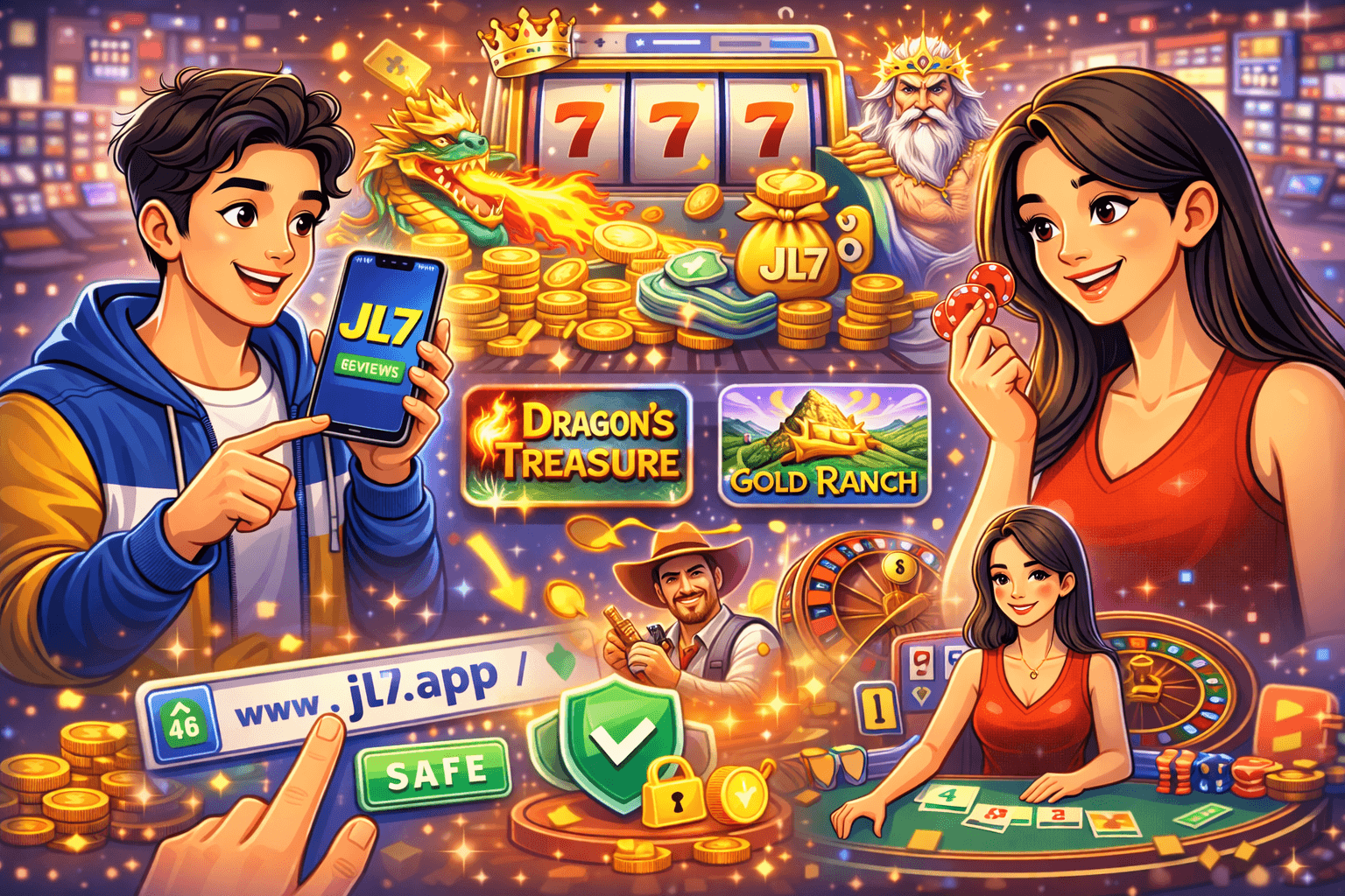 Filipino players enjoying JL7 casino games