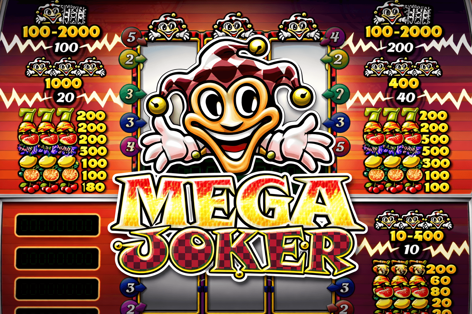 Mega joker slot machine game