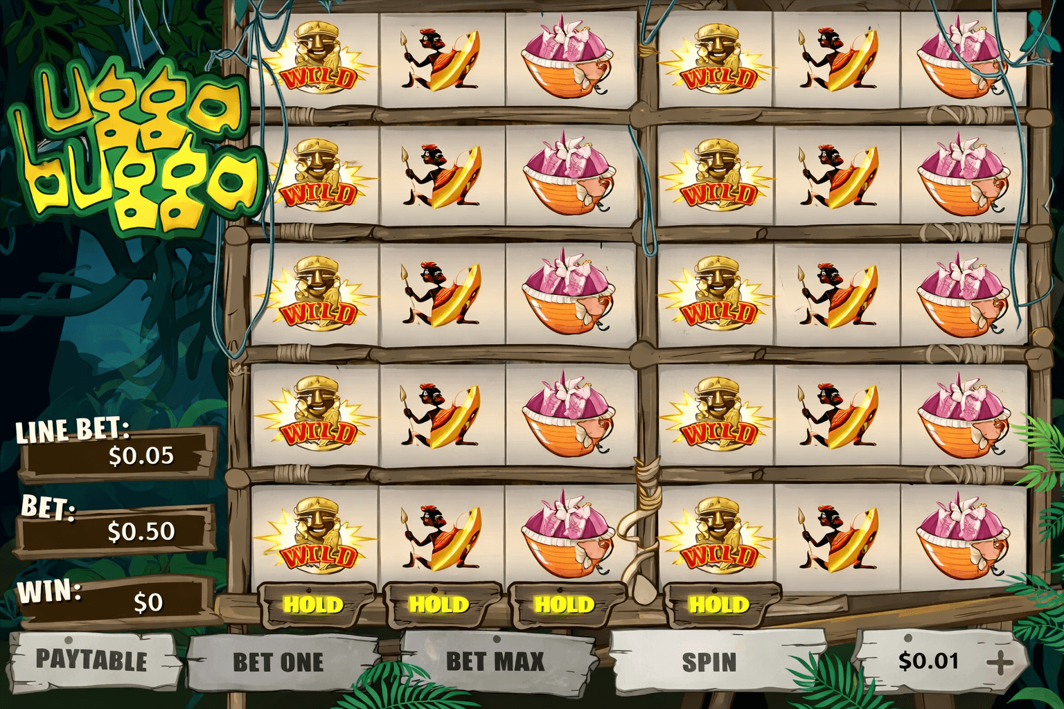 Ugga Ugga jungle slot game