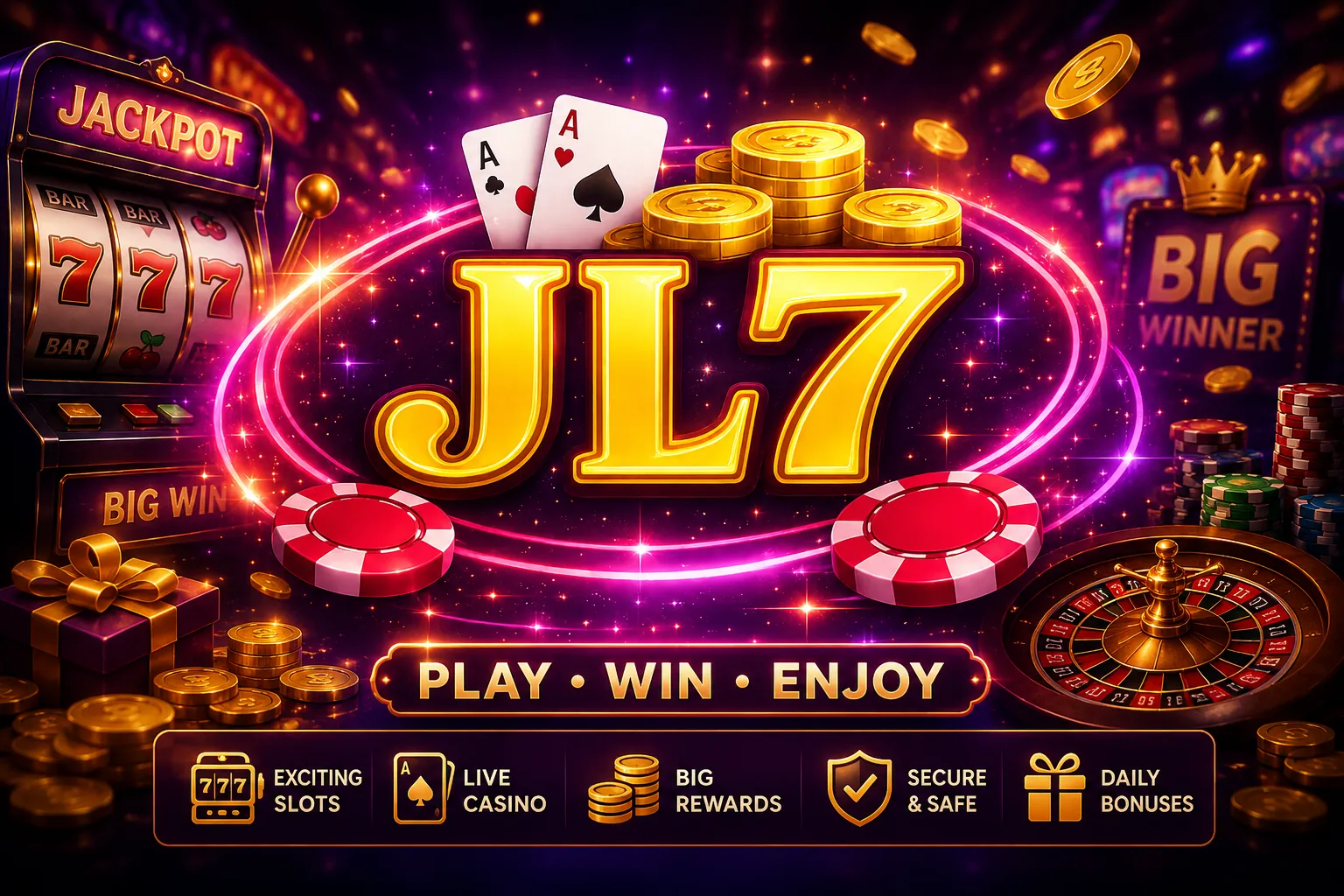 jl7 Neon jackpot excitement and winnings